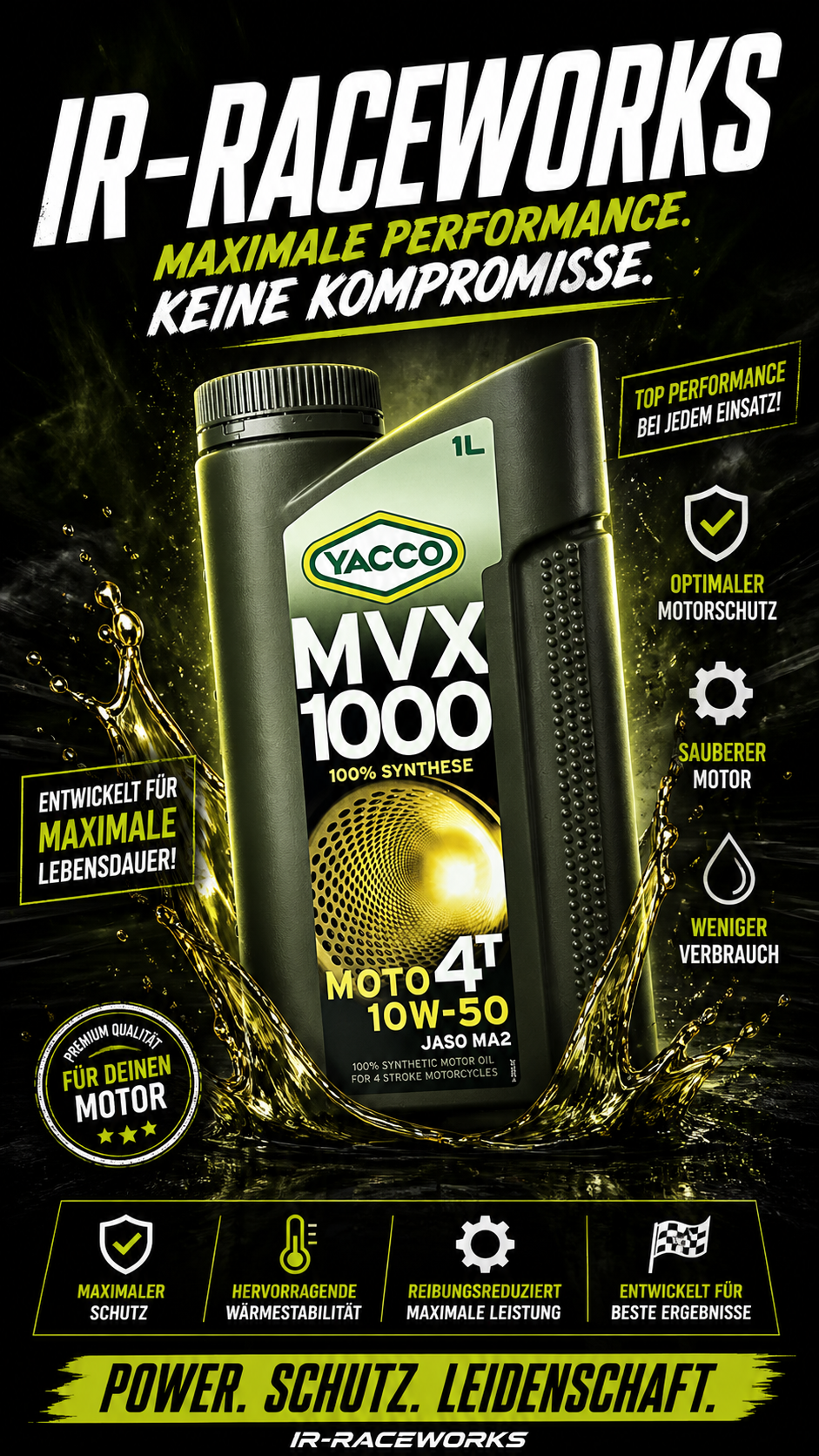 MVX 1000 4T 10W50 1L