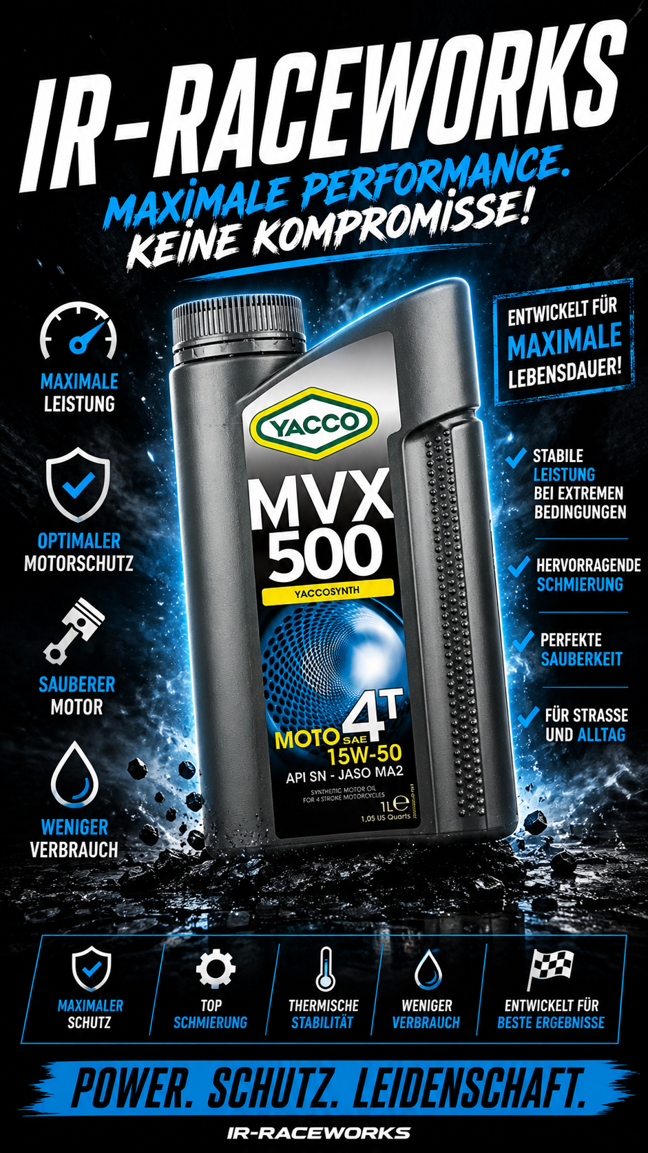 MVX 500 4T 15W50